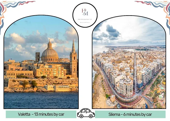 شقة Paceville - 5a - Seaview 2br, Chill Vibes Spot سانت جوليان